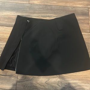 Black mini skirt